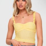 Princess Polly SOLD OUT Franca Top Yellow Photo 0
