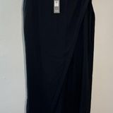 Eileen Fisher  NWT Wrap Front Wide Leg Georgette Silk Black Pants Size 2X $298 Photo 0