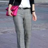 Rafaella Gray Plaid women Pants size 6 Pantsuit Dressy pants Photo 0
