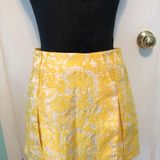 VO Jeans Yellow Mini Floral Skirt Size Small  Photo 0