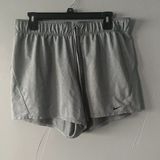Nike Women’s Dri-Fit Shorts Gray Size L Drawstring Photo 0