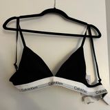 Calvin Klein Triangle Bralette Black Photo 0