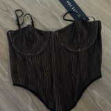 White Fox Boutique  Take A Chance Bustier Black Photo 0