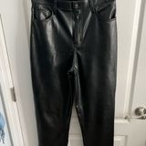 Abercrombie & Fitch  Leather Pants Size 8L Photo 0