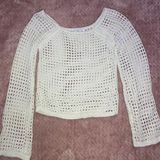 Poof New York Crocheted White Top Photo 0