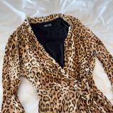 Zara Cheetah Print Wrap Style Romper Size XS Photo 0