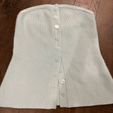 Abercrombie & Fitch Abercrombie light blue ribbed tube top Photo 0