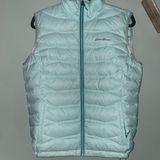 Eddie Bauer Ice Blue Womens Puffer Vest size L Photo 0