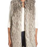 matty m Women’s Vest Faux Fur Sleeveless Open Vest Tan Size XS Photo 0
