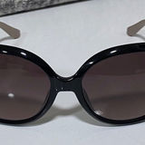 Salvatore Ferragamo NEW  Two Tone Oversized Sunglasses in Black Nude Photo 0