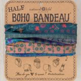 Natural Life Half Boho Bandeau Headband - Folk Floral Border - 323 Photo 0