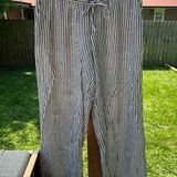 A New Day Striped linen wide leg pants Photo 0