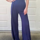 Michael Stars Slit Leg High Waisted Flowy Pants Photo 0