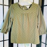 Christopher & Banks olive green top Photo 0