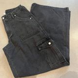 Princess Polly black wide leg jeans Photo 0