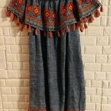 Tolani  Boho western Aztec over shoulder dress Photo 0