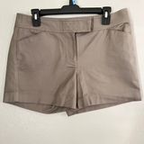 Ann Taylor 🛍️ Signature Shorts Women's Size 8 Light Beige Cotton Stretch Photo 0