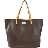 Coach  Metro Tote F24341 Brown PVC Leather Trim Shoulder Bag Missing Hangtag Photo 0