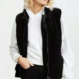 BB Dakota NWT Black Velvet Puffer Vest Photo 0