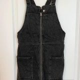 Topshop  Black Denim Overall Moto Dress!! Photo 0