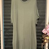 Terra & Sky Green Short Sleeve Dress Photo 0