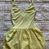 ZARA Yellow Bubble Mini Dress Photo 0