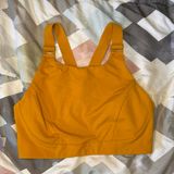 prAna  Deep Solstice Yellow CHAKARA SUPPORT BRA Sports Bra Photo 0