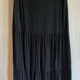 Double Take Black Tiered Skirt Photo 0