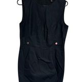 Brooks Brothers Navy Sleeveless Sheath Dress Women's Size 12P Photo 0