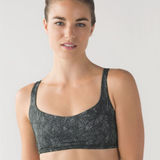 Lululemon  free to be wild leaf printed green sports bra Unpadded strappy crisscr Photo 0