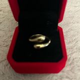 Gorgeous Golden Embellished Adjustable Statement Ring Size 7 Photo 0