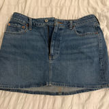 Abercrombie & Fitch Abercrombie Curve Love Denim Skirt Mini Photo 0