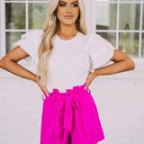 These Three Boutique White Ruffle Sleeve Bodysuit Photo 0