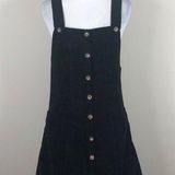 Socialite  Black Corduroy Overalls Dress Size Extra Small XS Photo 0