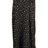 Motel Zodiac Print Black Slip Dress Small Celestial Stars Gold Symbols Viscose S Photo 0