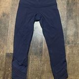 Lululemon  Cropped Mesh Bottom 7/8 Leggings Photo 0