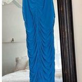 House of Harlow House of Harlowe 1960 Blue Mesh Midi Dress Photo 0
