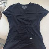 Grey's Anatomy Black Grey’s Anatomy Scrub Top Photo 0