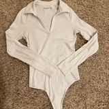 Abercrombie & Fitch Cream Bodysuit Photo 0