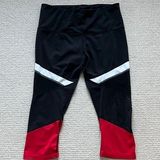 Marc New York black and red cropped fitness leggings size L Photo 0