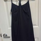 Aerie Black Spaghetti Strap Mini Dress Photo 0