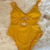 SandFlower one Piece Swimsuit SzL Yellow Size L Photo 0