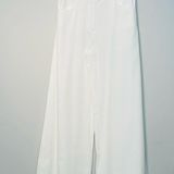 ZARA White Ivory Linen Blend Wide Leg Pants Size XS NWT Photo 0