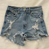 Abercrombie & Fitch Distressed Jean Shorts Photo 0