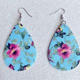 Charming Charlie Faux leather shabby chic earrings Photo 0
