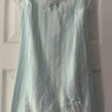Victoria's Secret  Satin Light Blue and White Striped Nightgown Size XS Photo 0
