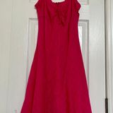 Isaac Mizrahi For Target | Hot Pink Spaghetti Strap MIDI Dress Photo 0