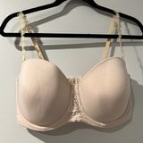 Vanity Fair 38DD  Beauty Back Strapless Bra Nude 74380 Full Coverage Underwire Photo 0