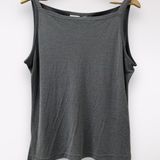 Jacqueline Ferrar  L Gray Top Stretch Marble Camisole Layer Lightweight Scoopneck Photo 0