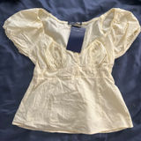 Brandy Melville NWT butter yellow  babydoll top Photo 0
